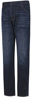 Emporio Armani Slim Fit Distressed Jeans in Dark Blue. 6K1J09-1DQ2Z-0942 Shop Emporio Armani Slim Fit Distressed Jeans in Dark Blue. 6K1J09-1DQ2Z-0942