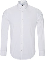 Emporio Armani Slim Fit Plain Long Sleeve Casual Shirt White 8N1C09-1N06Z-0100 Emporio Armani Slim Fit Plain Long Sleeve Casual Shirt White 8N1C09-1N06Z-0100