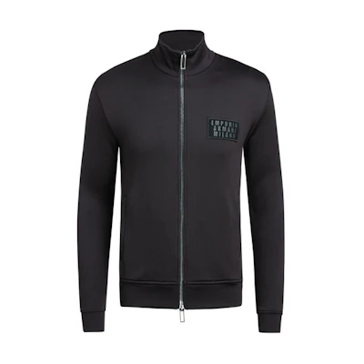 Emporio Armani Slim Fit Zip-Up Jacket Black 6H1ME5-1JQLZ-0999