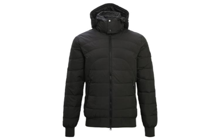 Emporio Armani Slim Fit Zip Puffer Jacket Hooded - Dark Gray 271595-4A340-04543