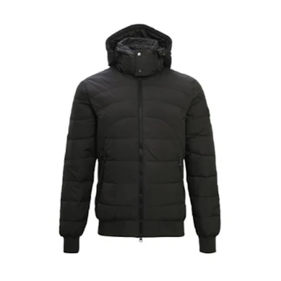 Emporio Armani Slim Fit Zip Puffer Jacket Hooded - Dark Gray 271595-4A340-04543