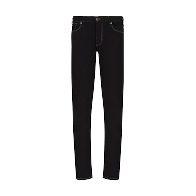 Emporio Armani Slim Straight Jeans with Eagle Logo - Dark Blue. 8N1J06-1D5QZ-0941