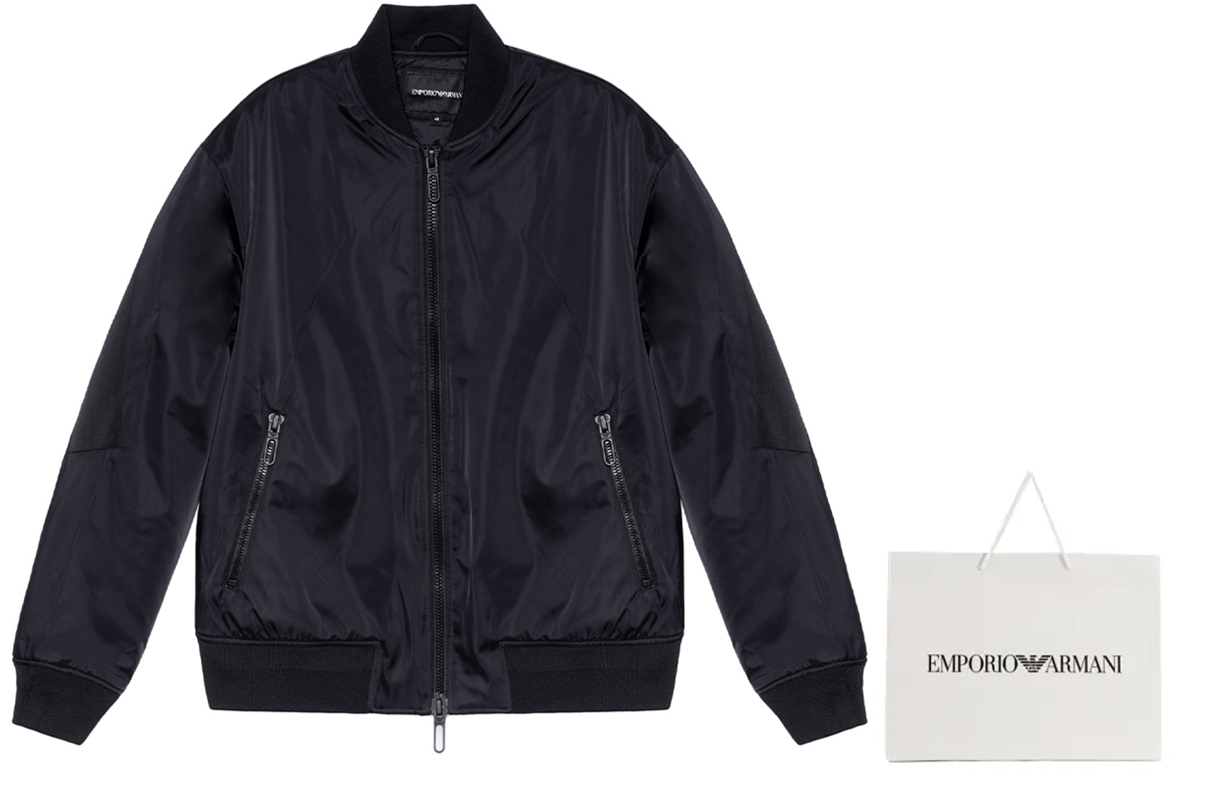 EMPORIO ARMANI Solid Back Letter Logo Jacket Navy Blue 6G1B86-1NPKZ-0922 圖 4