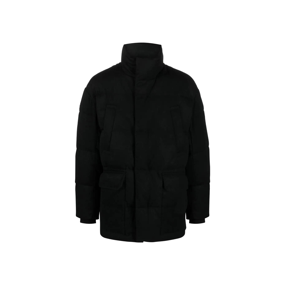 Emporio Armani Solid Black Turtleneck Long-Sleeve Jacket 6L1L87-1NTYZ-0999