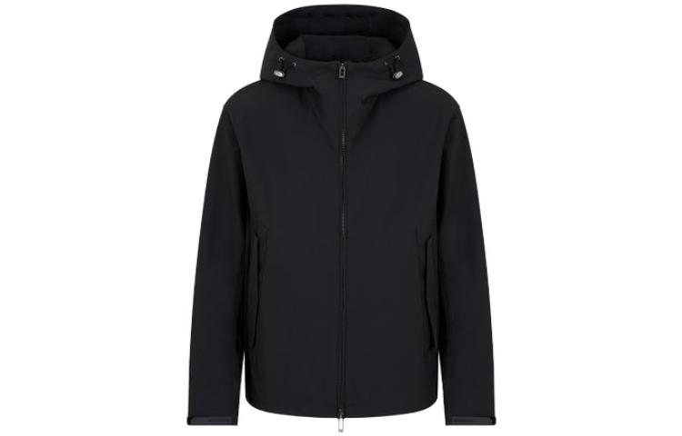 Emporio Armani Solid Color Casual Drawstring Hooded Jacket 3D1BB4-1NJVZ-0999