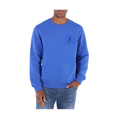 Emporio Armani Solid Color Crewneck Pullover Sweatshirt Blue 3K1M6P-1JL3Z-0901