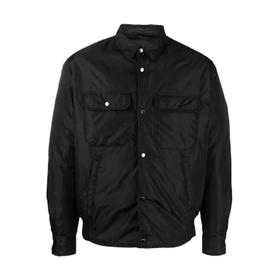Emporio Armani Solid Color Down Jacket with Point Collar 6R1C64-1NQTZ-0999