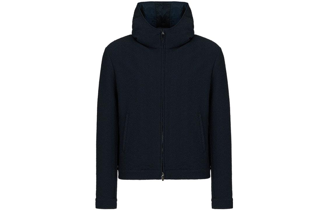 Emporio Armani Solid Color Hooded Long-Sleeve Jacket B1R410-B12161-0922