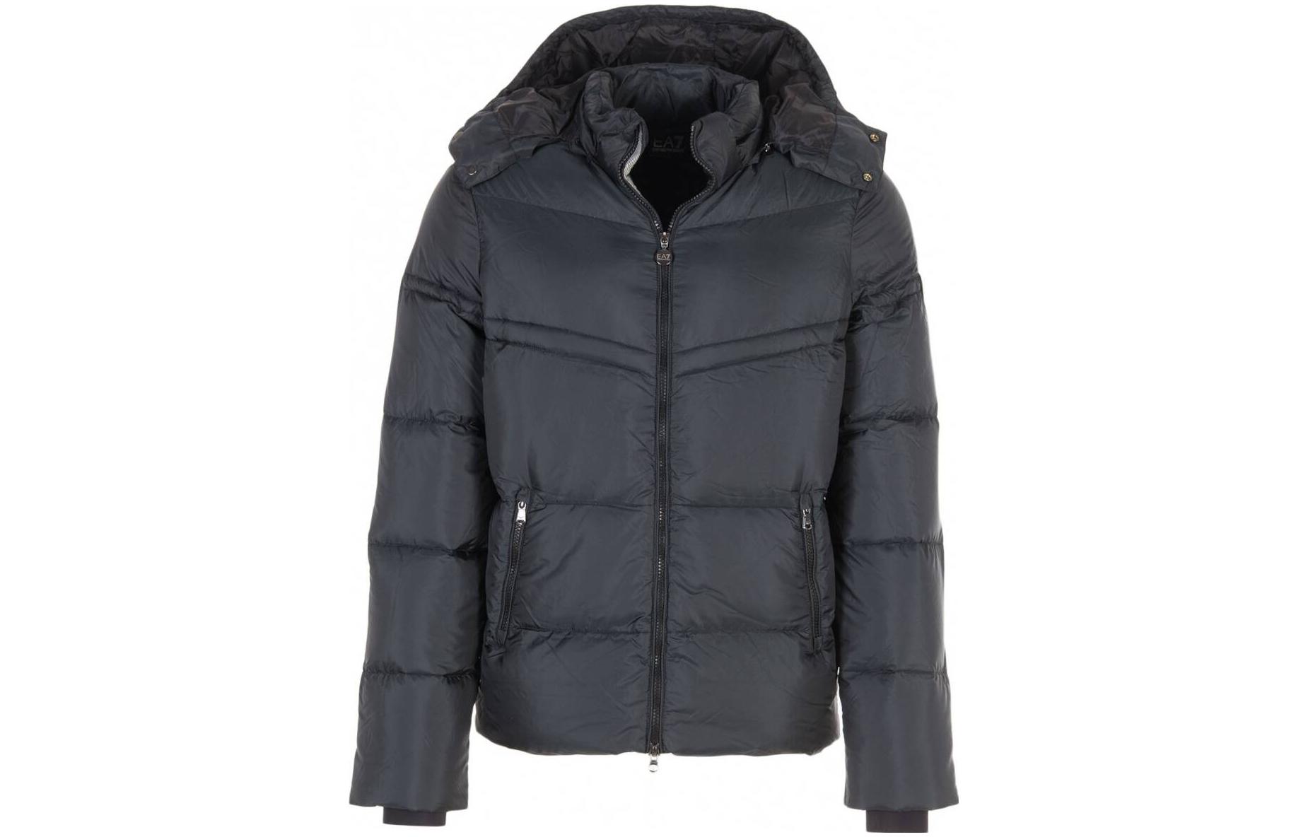 Emporio Armani Solid Color Hooded Zip-Up Jacket 271271-5A386-00020