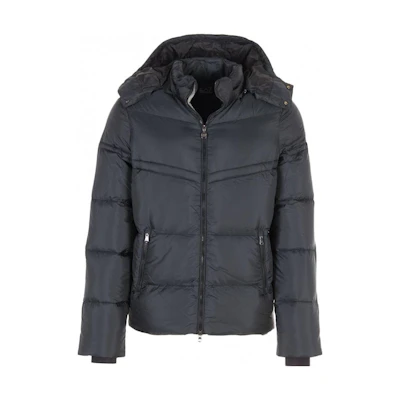 Emporio Armani Solid Color Hooded Zip-Up Jacket 271271-5A386-00020