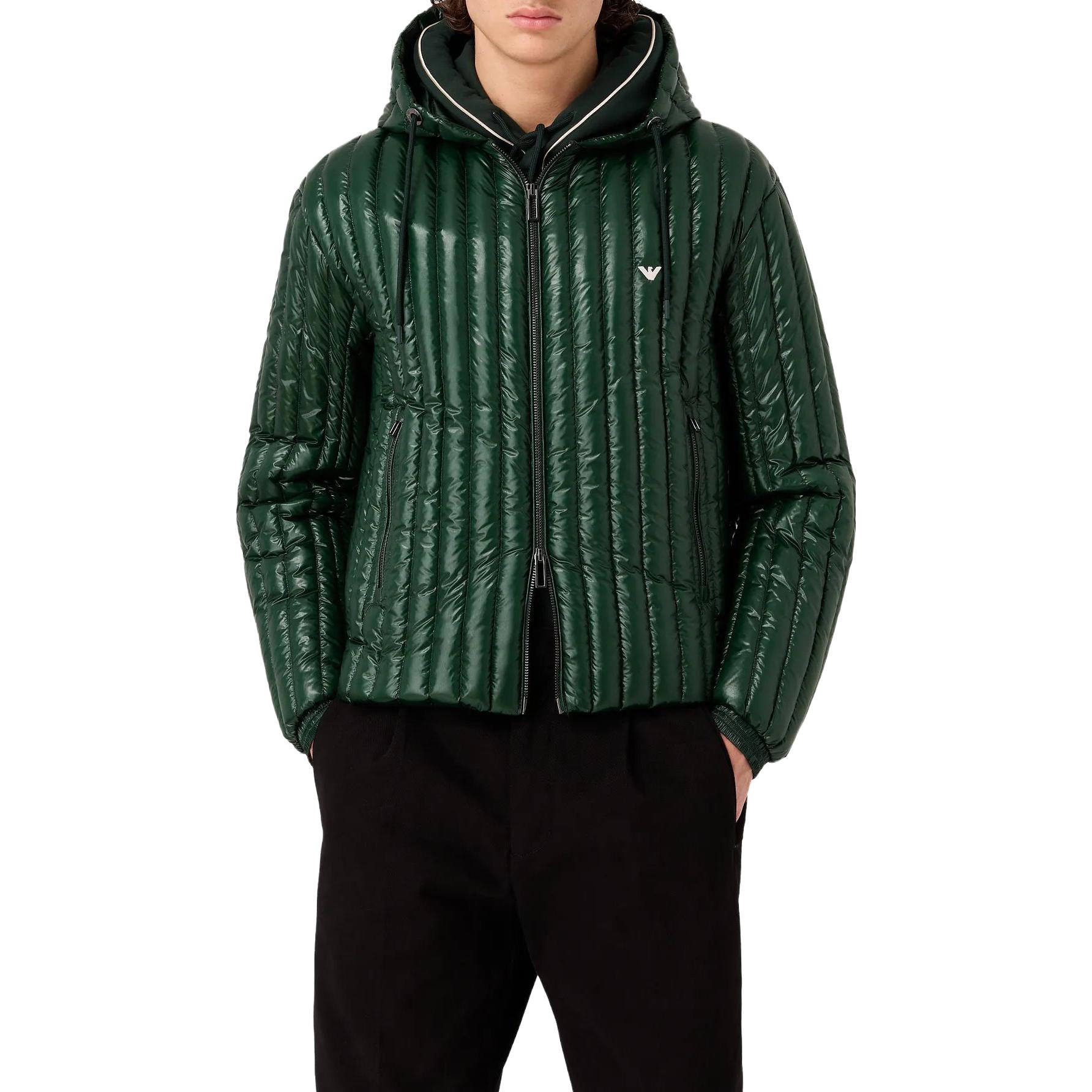 Emporio Armani Solid Color Hoodie Slim Fit Long Sleeve Jacket 6R1B791-NKZZ1-0565 圖 3