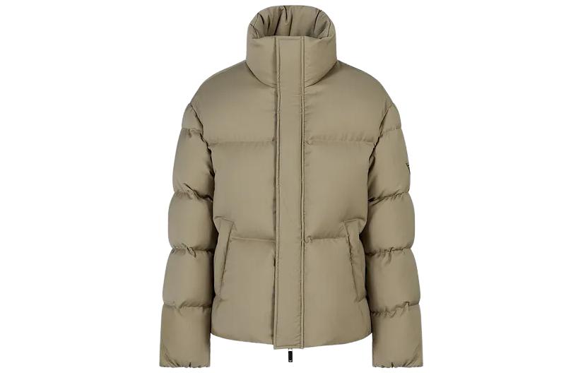 Emporio Armani Solid Color Military Green Loose-Fit Jacket 6R1B6R-1NZ7Z1-0544