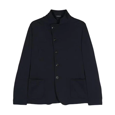 Emporio Armani Solid Color Single-Breasted Loose Jacket - Black E31G5-7F173-3922