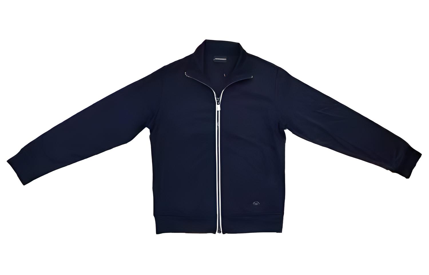Emporio Armani Solid Color Zip Casual Jacket Navy Blue 6H1ML8-1JSGZ-0920