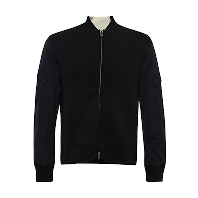 Emporio Armani Solid Full-Zip Jacket in Navy Blue 6Z1BX1-1MQZZ-0922