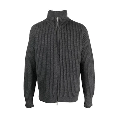 Emporio Armani Solid High-Neck Zip Jacket Black 6R1BZ1-1M6PZ-06A9