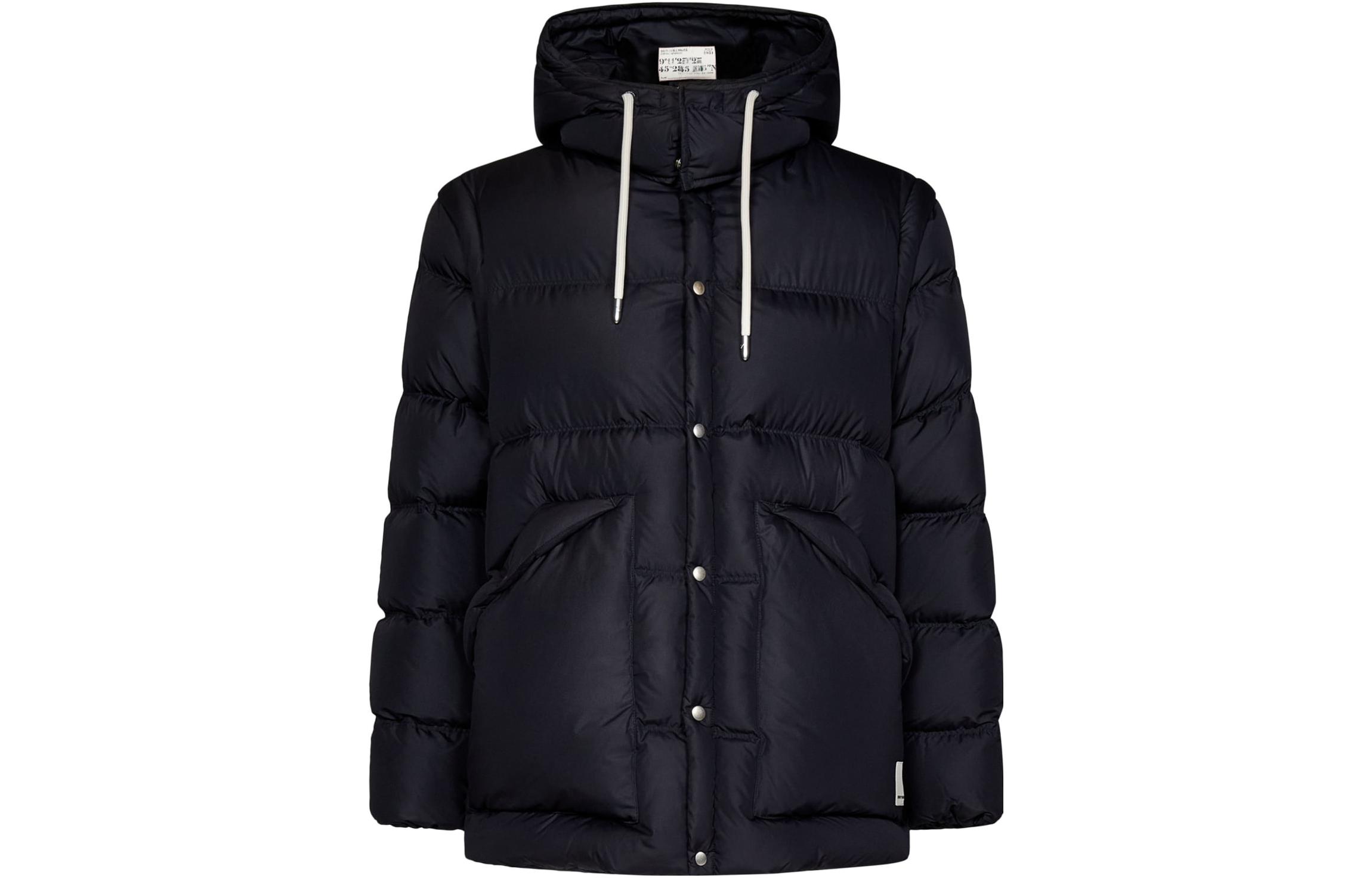 Emporio Armani Solid Hooded Down Jacket Navy Blue 6R1B7B-1K11Z-09L1