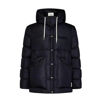 Emporio Armani Solid Hooded Down Jacket Navy Blue 6R1B7B-1K11Z-09L1