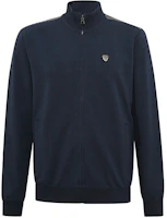 Emporio Armani Solid Navy Blue Casual Stand Collar Jacket 3HPM81-PJP7Z-1554 Emporio Armani Solid Navy Blue Casual Stand Collar Jacket 3HPM81-PJP7Z-1554