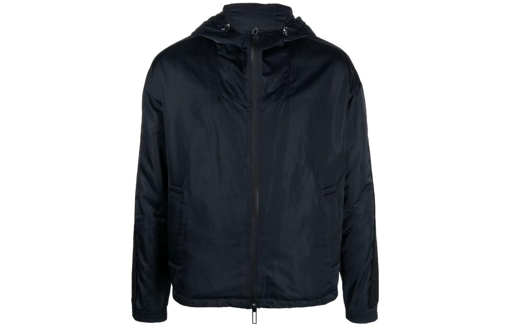 Emporio Armani Solid Navy Blue Zip-Up Hoodie Jacket 3R1BD1-1NRYZ-0920