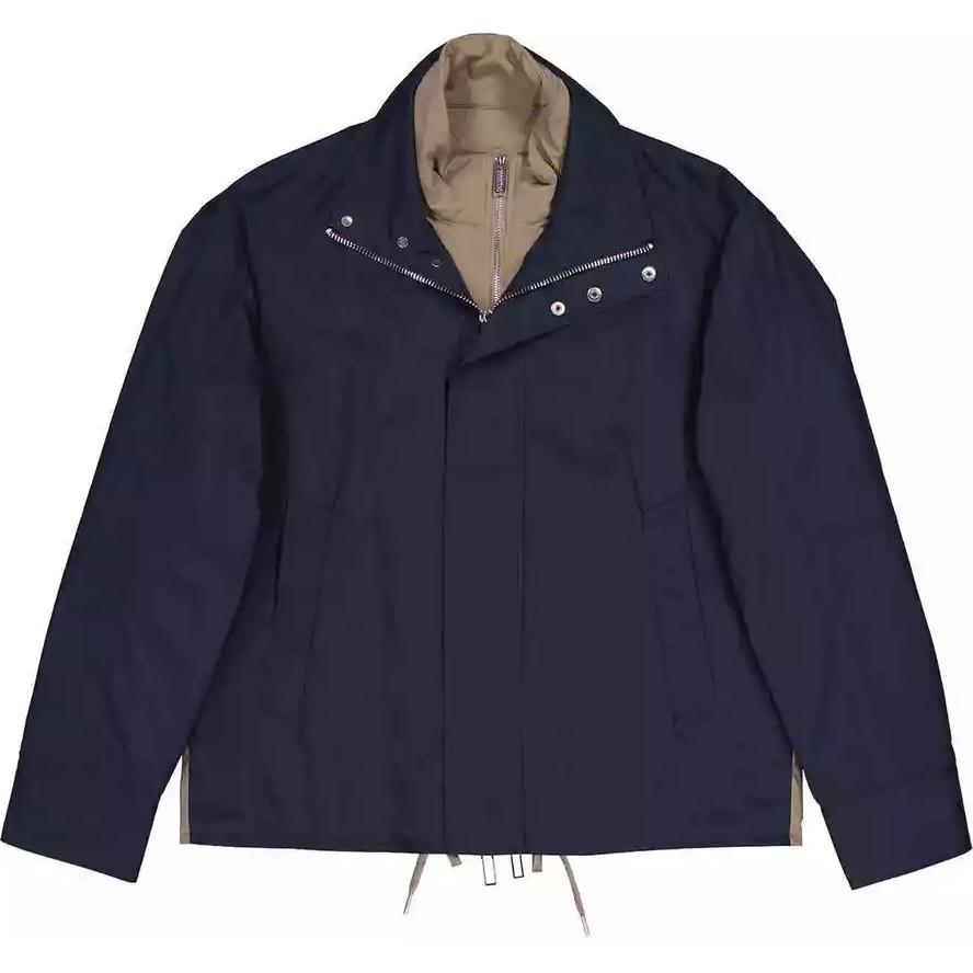 Emporio Armani Solid Navy Blue Zip-Up Jacket 3L1BA0-1NTHZ-0920
