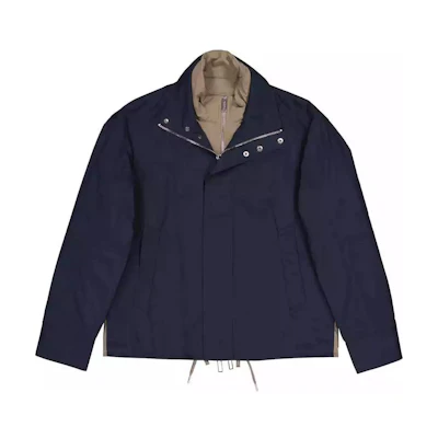 Emporio Armani Solid Navy Blue Zip-Up Jacket 3L1BA0-1NTHZ-0920