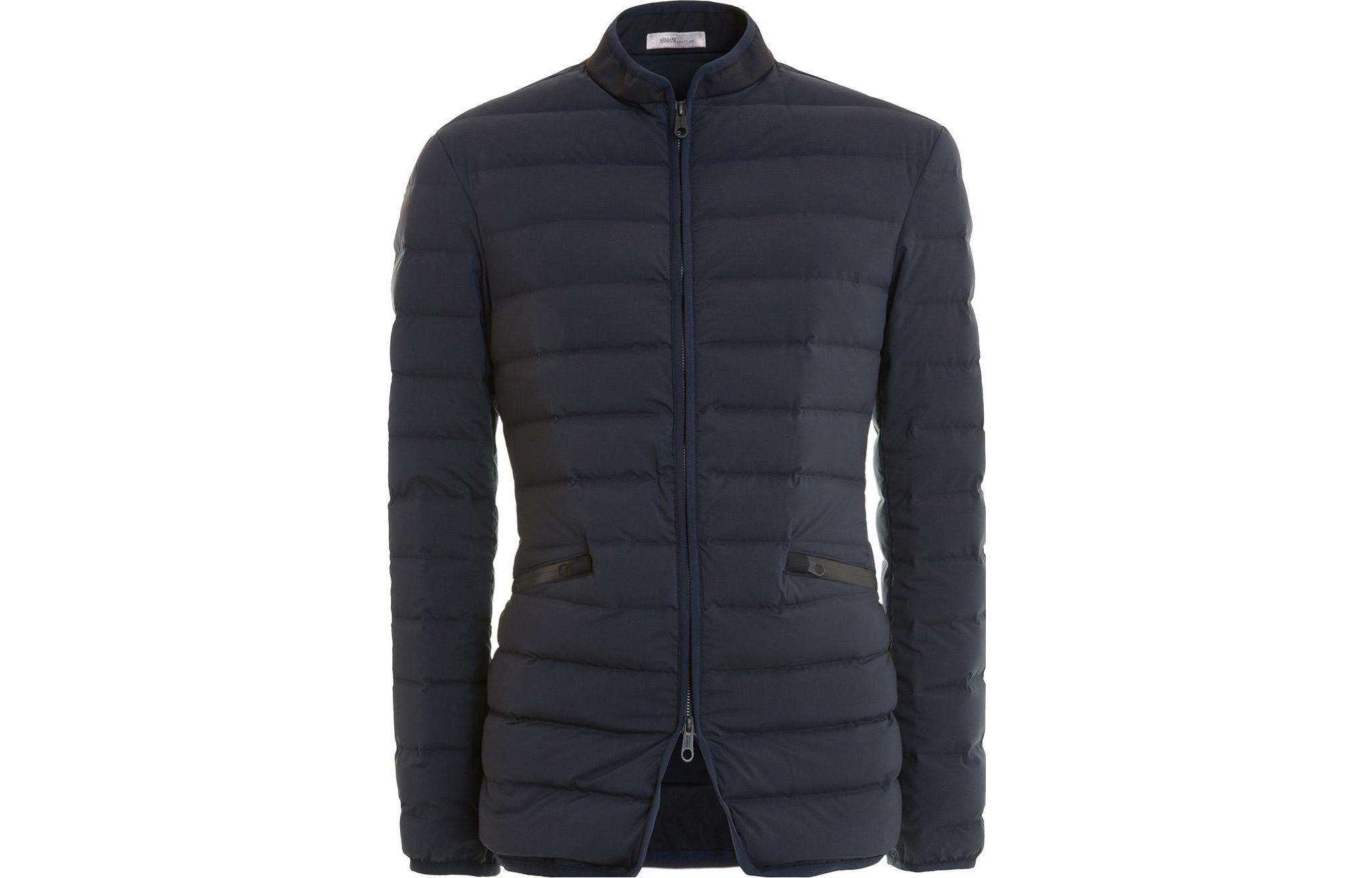 Emporio Armani Solid Navy Blue Zip-Up Jacket ZCG10W-ZCW18-922