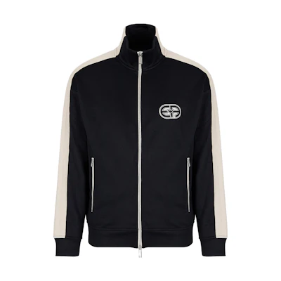 Emporio Armani Solid Navy High-Neck Zip Jacket - SS23 Collection 3R1MCX1-JLYZ1-0920