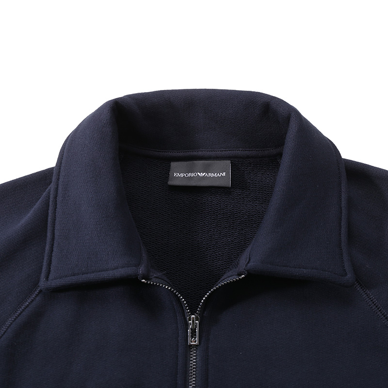 Emporio Armani Solid Pullover Long Sleeve Sweatshirt - Dark Blue 3D1MDT-1JWPZ-0920 圖 5