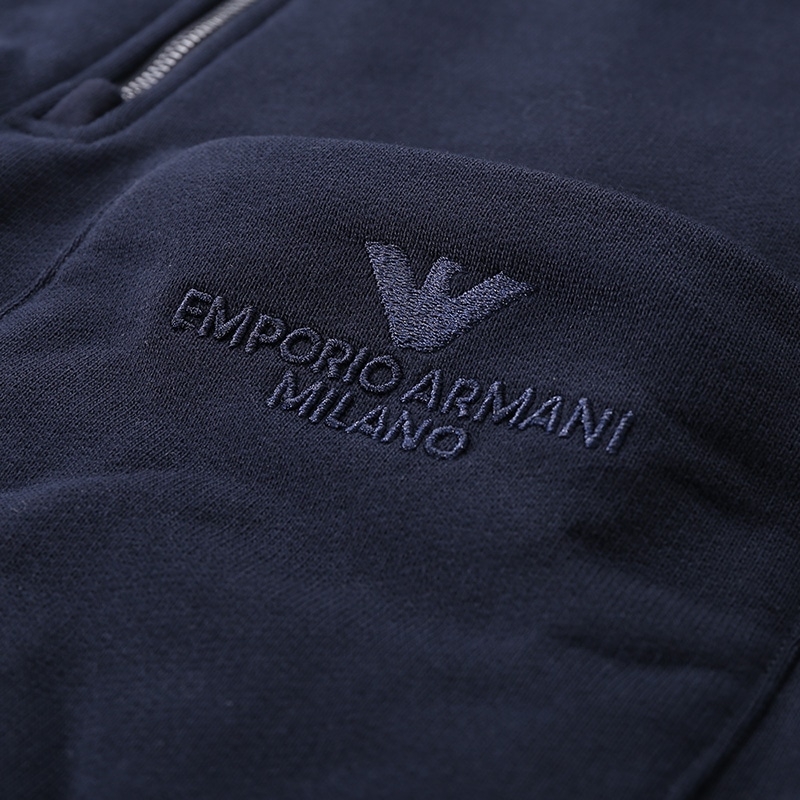 Emporio Armani Solid Pullover Long Sleeve Sweatshirt - Dark Blue 3D1MDT-1JWPZ-0920 圖 8