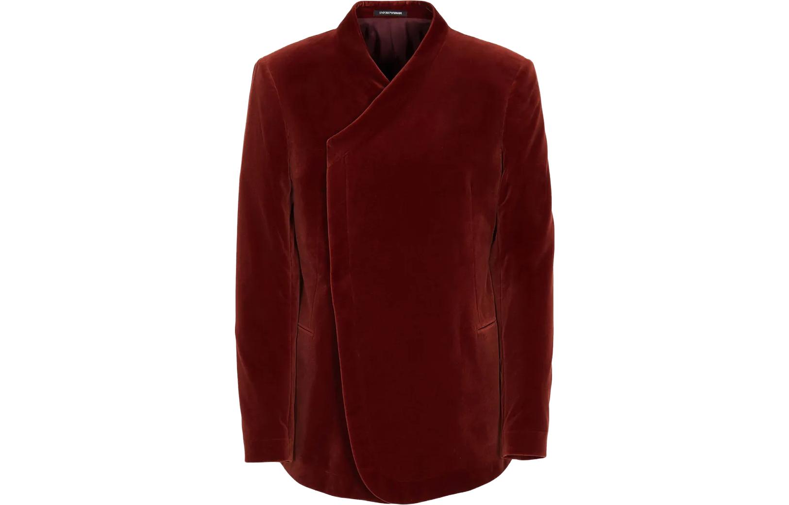 Emporio Armani Solid Red Casual Jacket H41G19-E1832-1442