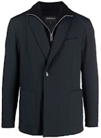 Emporio Armani Solid Single-Button Pocket Blazer - Blue 6K1G67-1NQAZ-0920 Emporio Armani Solid Single-Button Pocket Blazer - Blue 6K1G67-1NQAZ-0920