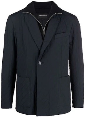 Blazer Azul de Emporio Armani con Bolsillo y Botón Único. 6K1G67-1NQAZ-0920 Buy Blazer Azul de Emporio Armani con Bolsillo y Botón Único. 6K1G67-1NQAZ-0920