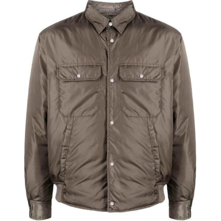 Emporio Armani Solid Taupe Single-Breasted Long Sleeve Jacket 6R1C64-1NQTZ-0440