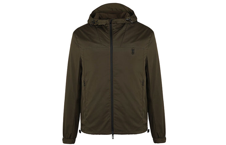 Emporio Armani Solid Zip-Up Hoodie Jacket Dark Green 6H1BP4-1NCDZ-0564