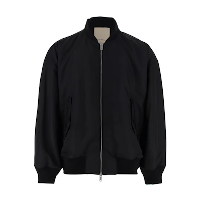 Emporio Armani Solid Zip-Up Jacket Black Long-Sleeve 6R1B9B-1K0UZ-0999