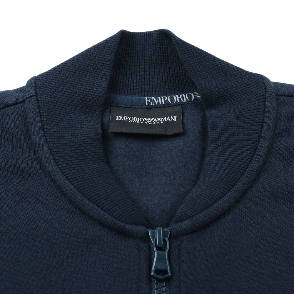 Emporio Armani Solid Zip-Up Long Sleeve Jacket - Navy Blue FW24 112107-4F571-00135 圖 5