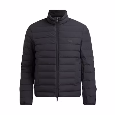 Emporio Armani Solid Zip-Up Slim Fit Down Jacket - Blue 1NLRZ8-N1BQ2-0920