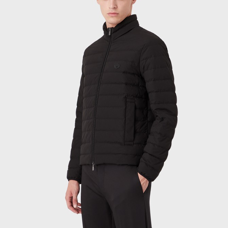 Emporio Armani Solid Zip-Up Slim Fit Down Jacket - Blue 1NLRZ8-N1BQ2-0920 圖 5