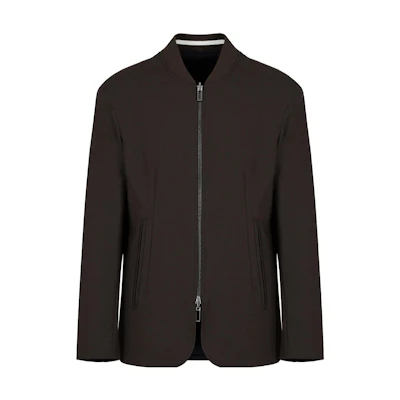 Emporio Armani Solid Zipper Jacket Army Green 6R1G74-1NFVZ-05A6