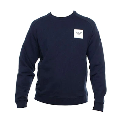 Emporio Armani Square Eagle Logo Sweatshirt in Navy Blue 6G1MD7-1J36Z-0922