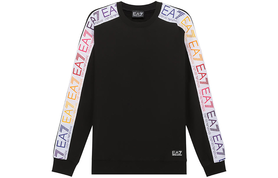 Order エンポリオアルマーニ SS21 サイドロゴ入りブラッククルーネックスウェットシャツ. 3KPM34-PJ05Z-1200