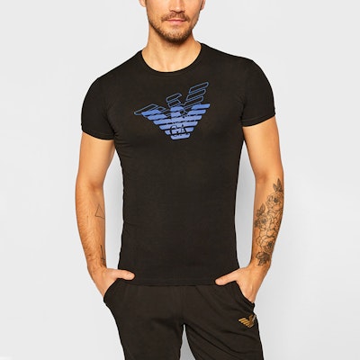 エンポリオアルマーニ SS21 ブラック イーグル ロゴ Tシャツ 111035-0A725-00020 Shop エンポリオアルマーニ SS21 ブラック イーグル ロゴ Tシャツ 111035-0A725-00020