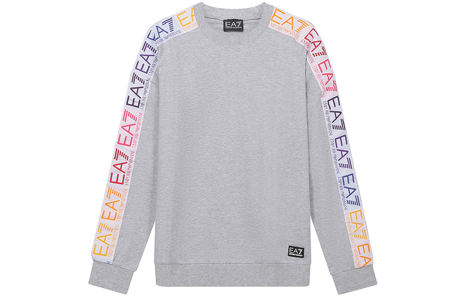 Emporio Armani SS21 Crewneck Logo Sweatshirt Light Gray 3KPM34-PJ05Z-3904