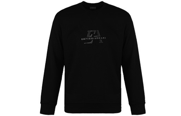 Emporio Armani SS21 Logo Crewneck Sweatshirt Black Fashion 3K1MD6-1JTNZ-0999