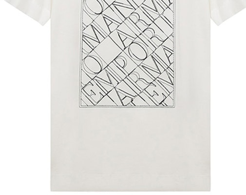 EMPORIO ARMANI SS21 Logo印花純棉圓領短袖男士白色T恤 3K1TM1-1JDXZ-0101 Sizing EMPORIO ARMANI SS21 Logo印花純棉圓領短袖男士白色T恤 3K1TM1-1JDXZ-0101