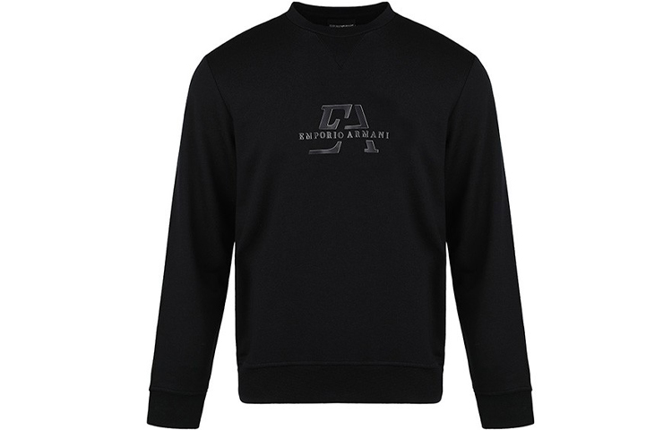 Emporio Armani SS21 Logo Print Crewneck Sweatshirt Navy - 3K1MD6-1JTNZ-0920