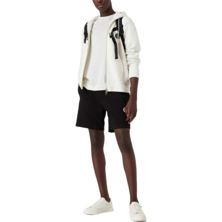 Lookbook Emporio Armani SS22  Black Casual Loose-Fit Drawstring Shorts. 3L1PFU-1JHSZ-0999