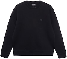 EMPORIO ARMANI SS22 Black Crewneck Logo Sweatshirt Long Sleeve Pullover. 8N1MD1-1JHSZ-0999 EMPORIO ARMANI SS22 Black Crewneck Logo Sweatshirt Long Sleeve Pullover. 8N1MD1-1JHSZ-0999