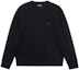 Order EMPORIO ARMANI SS22 Black Crewneck Logo Sweatshirt Long Sleeve Pullover. 8N1MD1-1JHSZ-0999